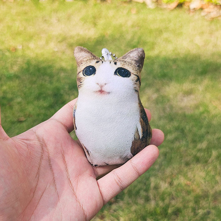 Meowl plush keychain with voice